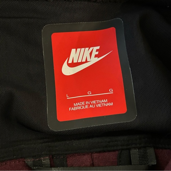 Nike Men's Sportswear Tech Fleece Parka Jacket Night Maroon Burgundy Large - Picture 5 of 10